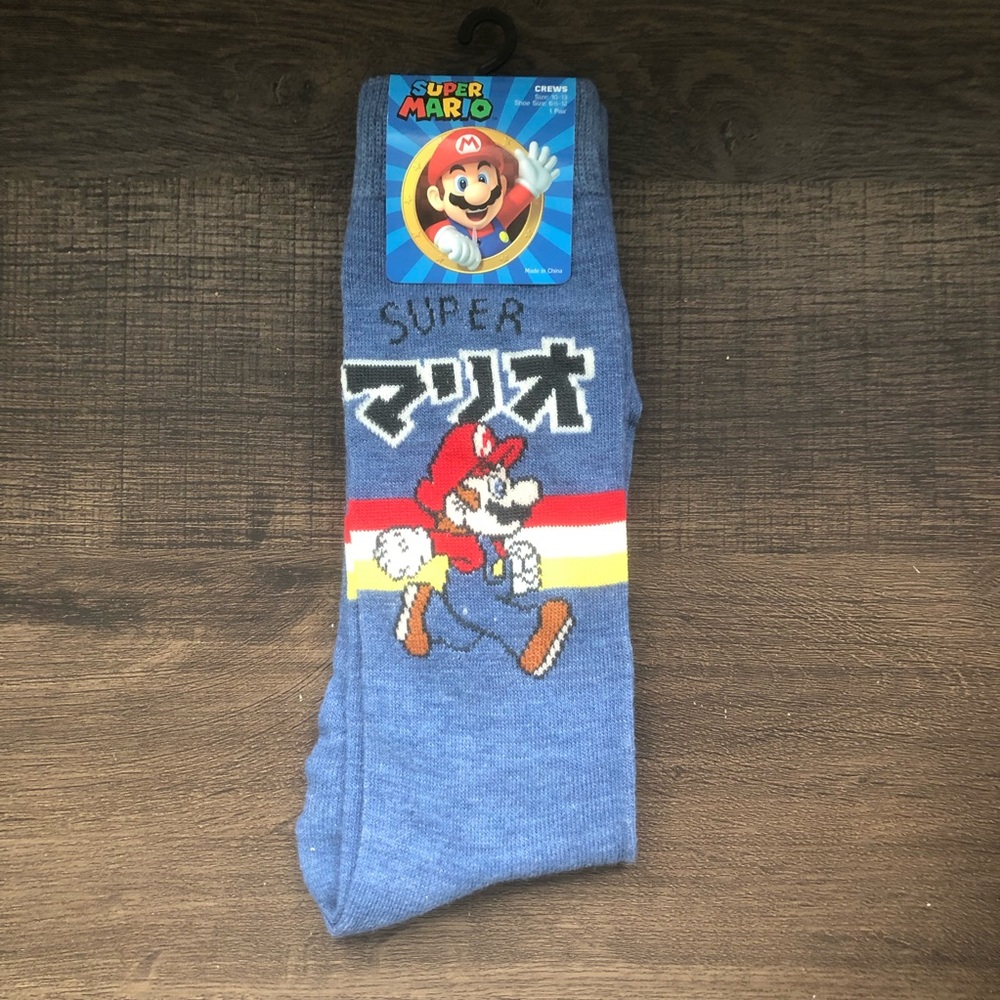 Super Mario Crew Socks